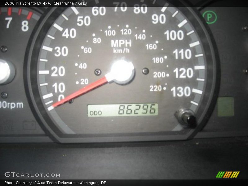 Clear White / Gray 2006 Kia Sorento LX 4x4