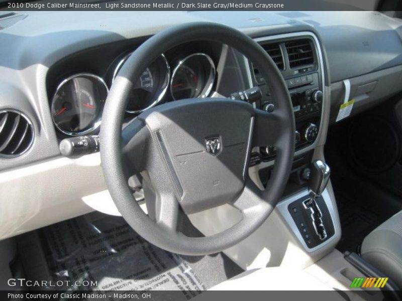 Light Sandstone Metallic / Dark Slate Gray/Medium Graystone 2010 Dodge Caliber Mainstreet