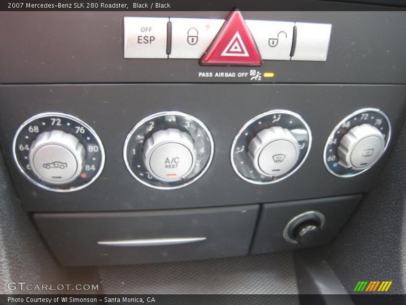 Black / Black 2007 Mercedes-Benz SLK 280 Roadster