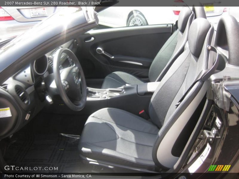 Black / Black 2007 Mercedes-Benz SLK 280 Roadster