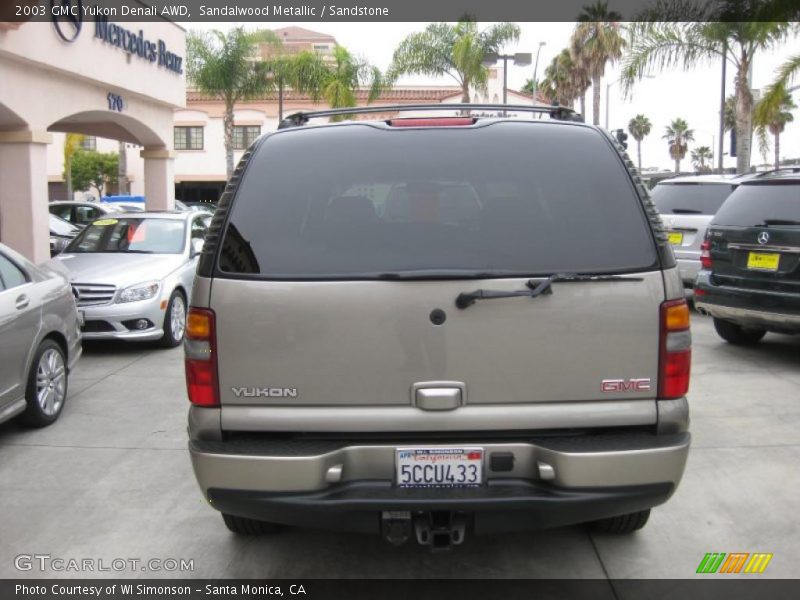 Sandalwood Metallic / Sandstone 2003 GMC Yukon Denali AWD