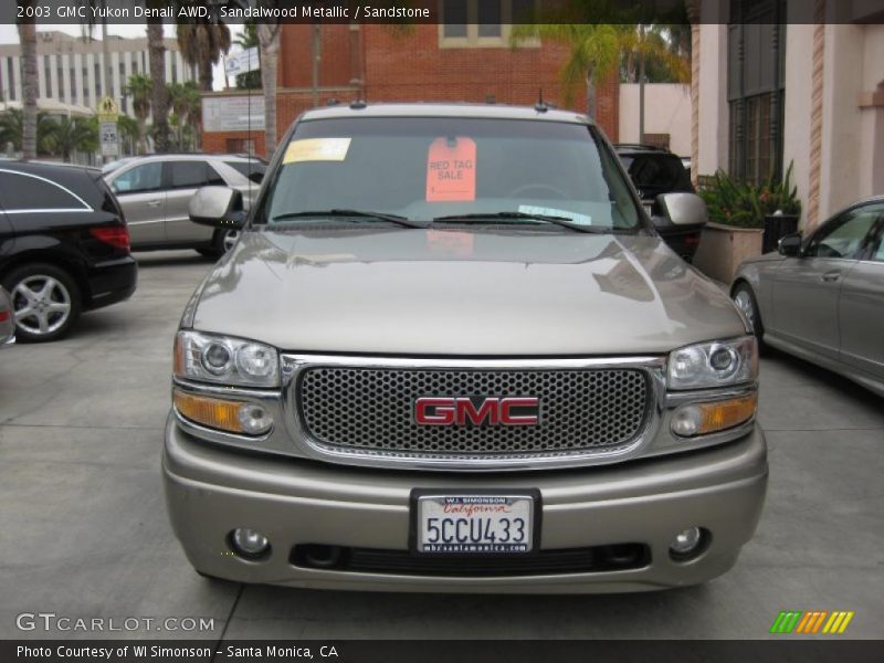 Sandalwood Metallic / Sandstone 2003 GMC Yukon Denali AWD