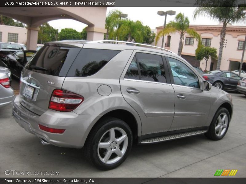 Pewter Metallic / Black 2009 Mercedes-Benz ML 550 4Matic