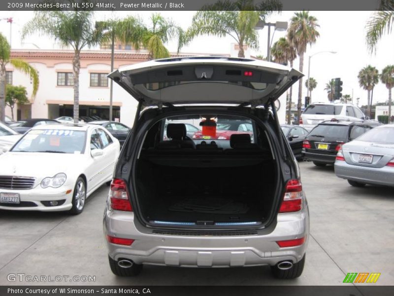 Pewter Metallic / Black 2009 Mercedes-Benz ML 550 4Matic