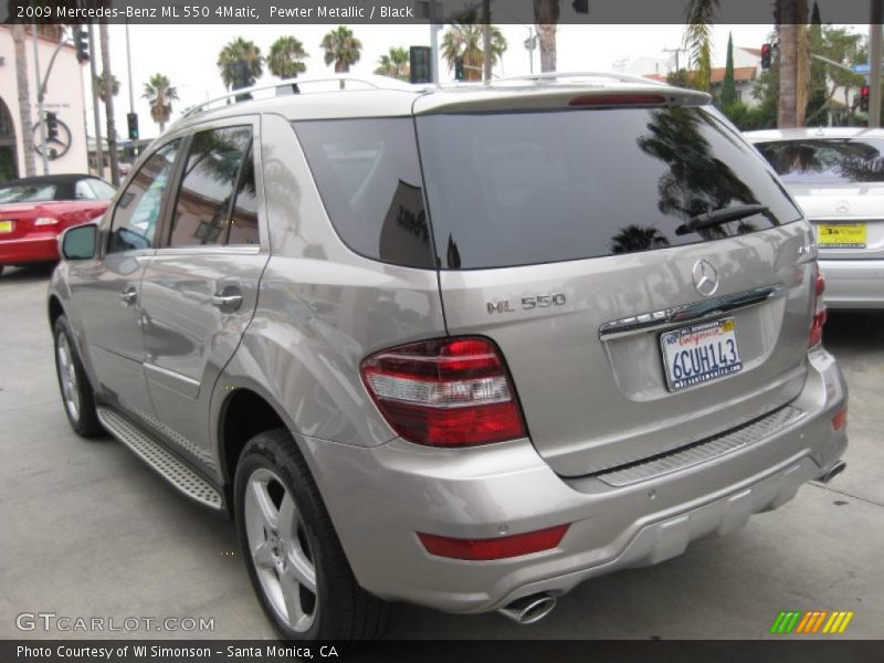 Pewter Metallic / Black 2009 Mercedes-Benz ML 550 4Matic