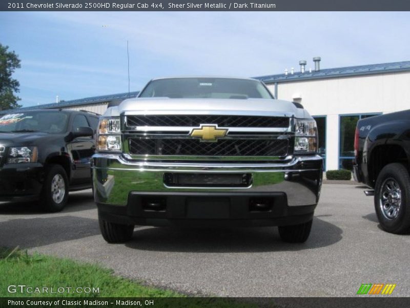 Sheer Silver Metallic / Dark Titanium 2011 Chevrolet Silverado 2500HD Regular Cab 4x4