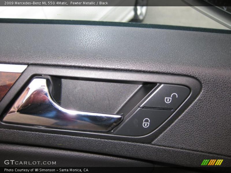 Pewter Metallic / Black 2009 Mercedes-Benz ML 550 4Matic