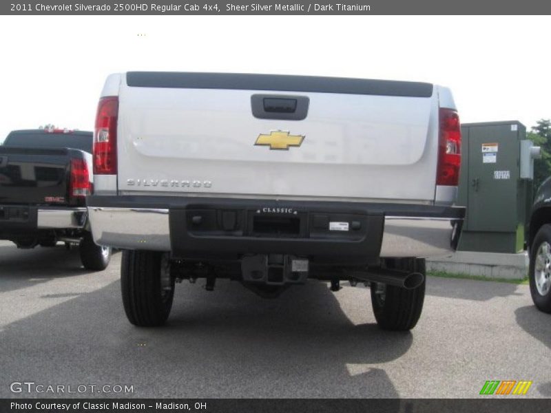 Sheer Silver Metallic / Dark Titanium 2011 Chevrolet Silverado 2500HD Regular Cab 4x4