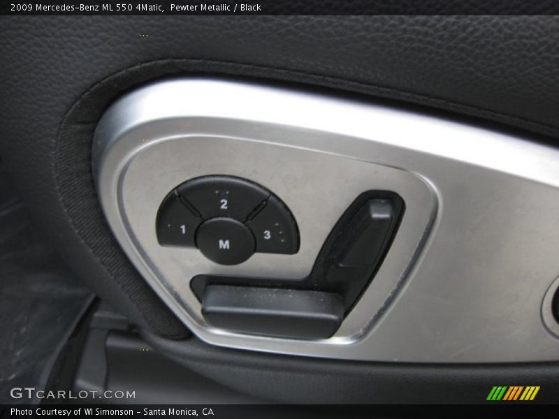 Pewter Metallic / Black 2009 Mercedes-Benz ML 550 4Matic