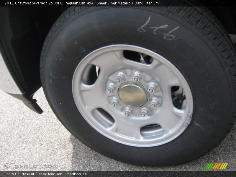 Sheer Silver Metallic / Dark Titanium 2011 Chevrolet Silverado 2500HD Regular Cab 4x4