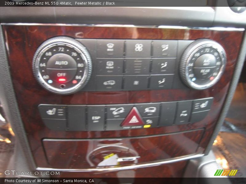 Pewter Metallic / Black 2009 Mercedes-Benz ML 550 4Matic