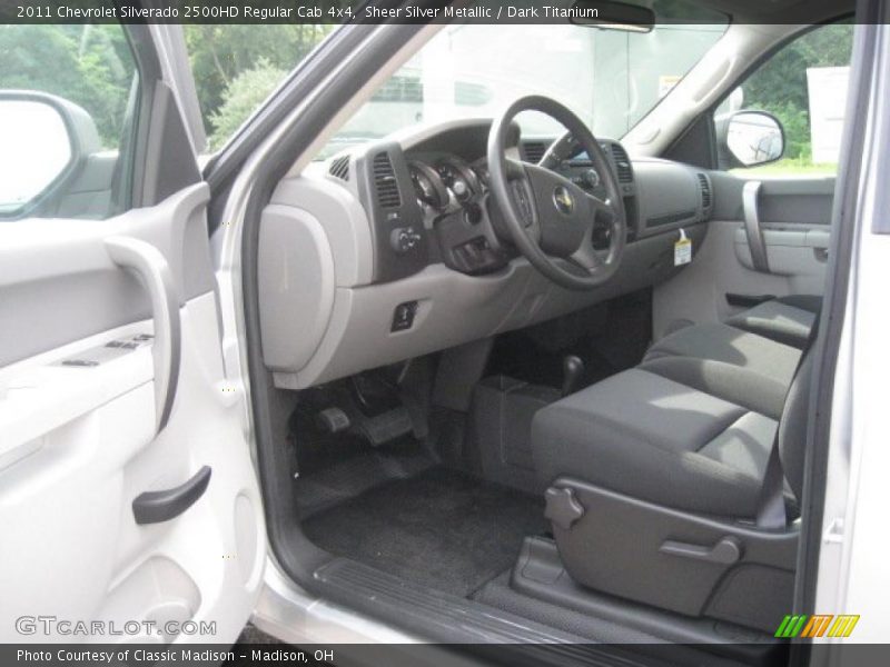 Sheer Silver Metallic / Dark Titanium 2011 Chevrolet Silverado 2500HD Regular Cab 4x4