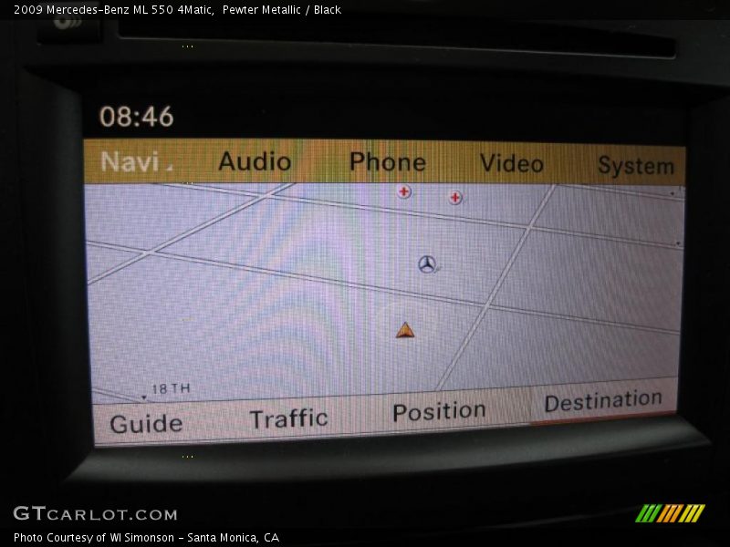 Pewter Metallic / Black 2009 Mercedes-Benz ML 550 4Matic