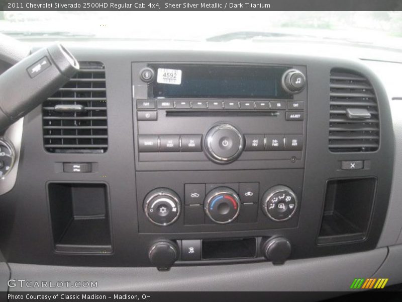 Sheer Silver Metallic / Dark Titanium 2011 Chevrolet Silverado 2500HD Regular Cab 4x4