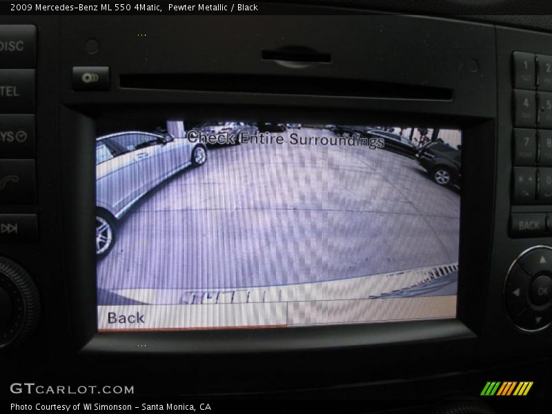 Pewter Metallic / Black 2009 Mercedes-Benz ML 550 4Matic