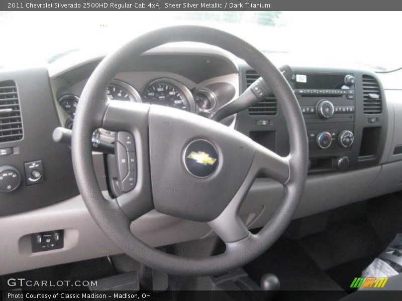 Sheer Silver Metallic / Dark Titanium 2011 Chevrolet Silverado 2500HD Regular Cab 4x4