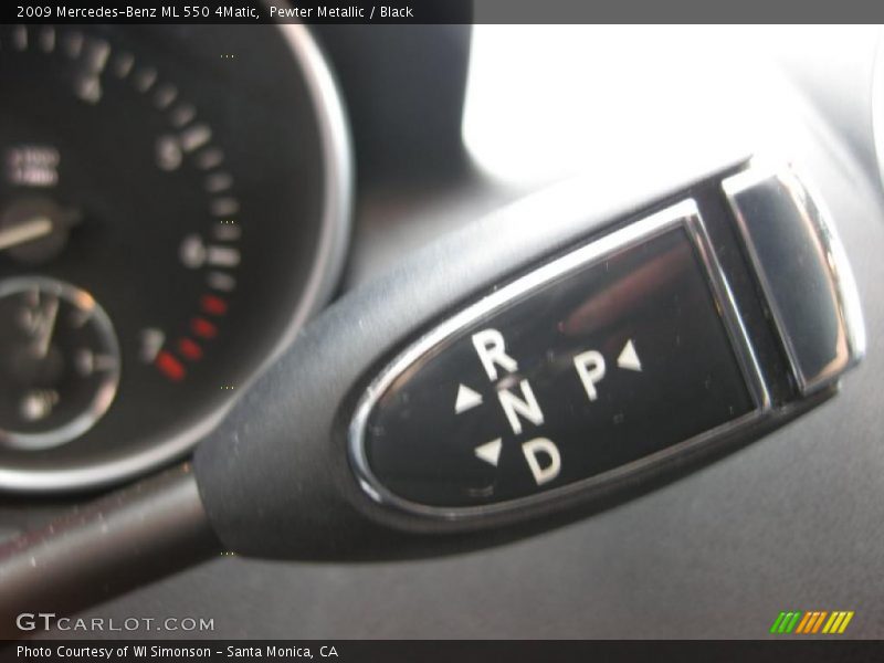 Pewter Metallic / Black 2009 Mercedes-Benz ML 550 4Matic