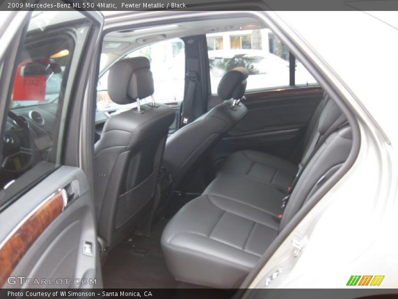 Pewter Metallic / Black 2009 Mercedes-Benz ML 550 4Matic