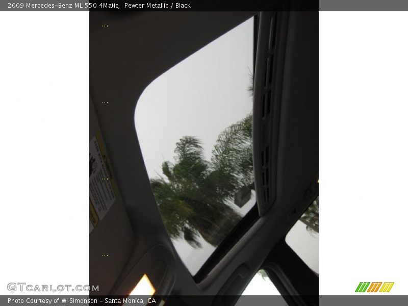 Pewter Metallic / Black 2009 Mercedes-Benz ML 550 4Matic
