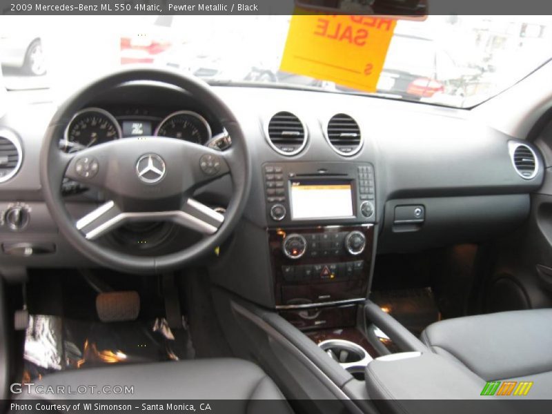 Pewter Metallic / Black 2009 Mercedes-Benz ML 550 4Matic