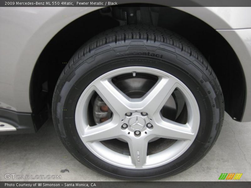 Pewter Metallic / Black 2009 Mercedes-Benz ML 550 4Matic