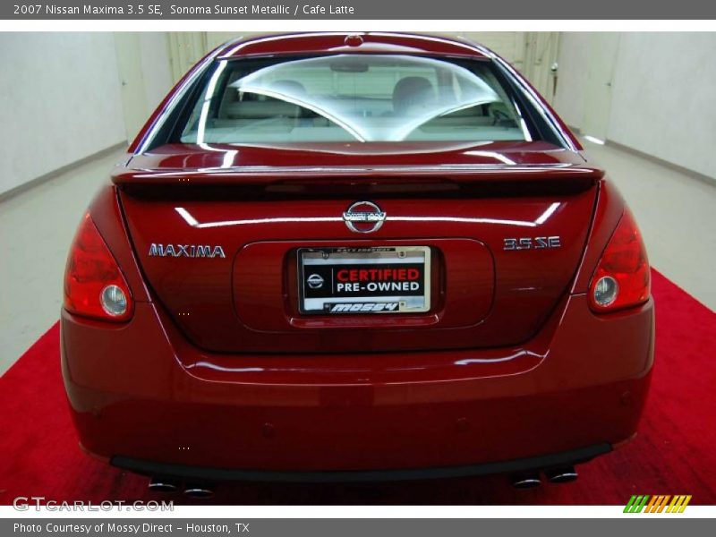 Sonoma Sunset Metallic / Cafe Latte 2007 Nissan Maxima 3.5 SE