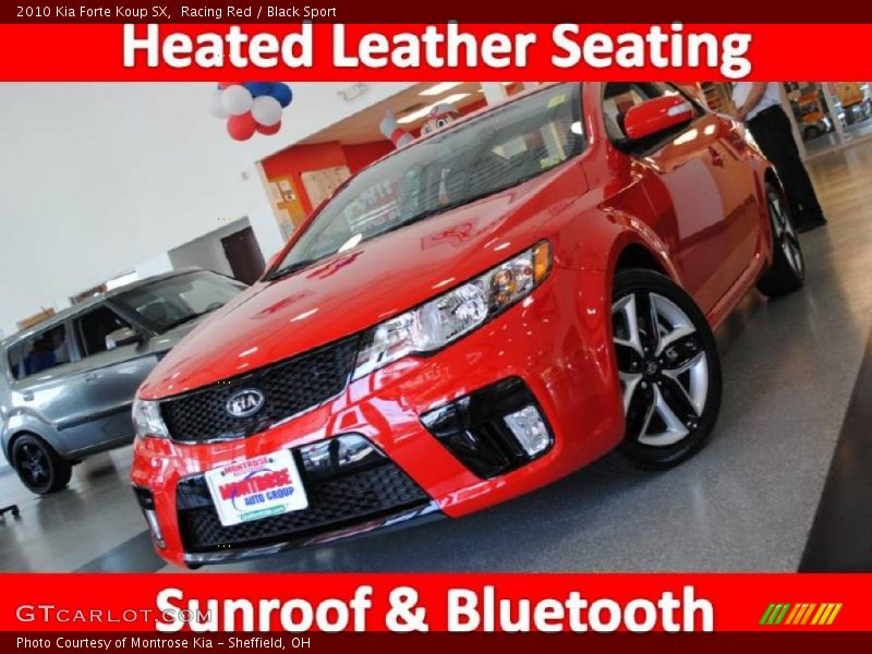 Racing Red / Black Sport 2010 Kia Forte Koup SX