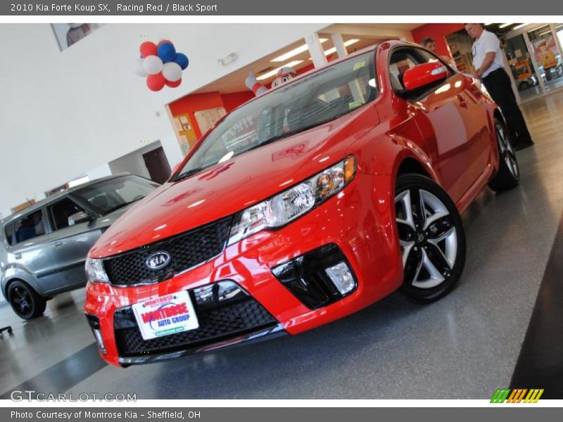 Racing Red / Black Sport 2010 Kia Forte Koup SX