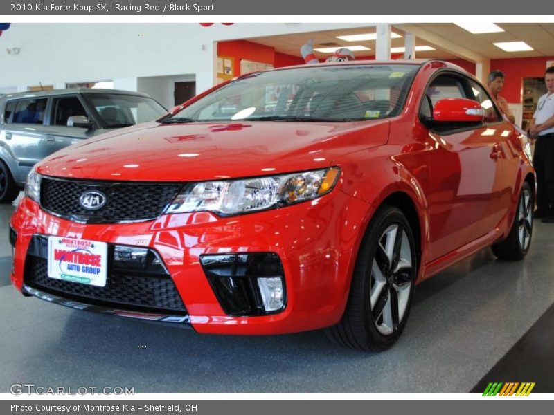 Racing Red / Black Sport 2010 Kia Forte Koup SX
