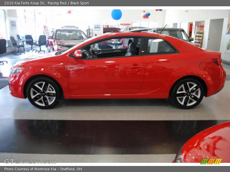 Racing Red / Black Sport 2010 Kia Forte Koup SX