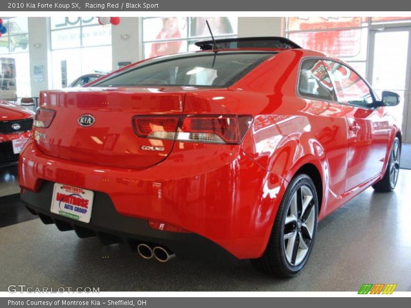 Racing Red / Black Sport 2010 Kia Forte Koup SX