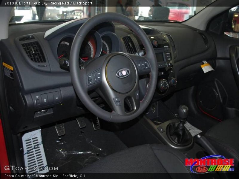 Racing Red / Black Sport 2010 Kia Forte Koup SX