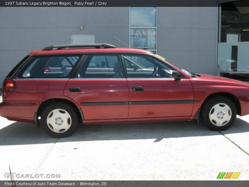 Ruby Pearl / Grey 1997 Subaru Legacy Brighton Wagon