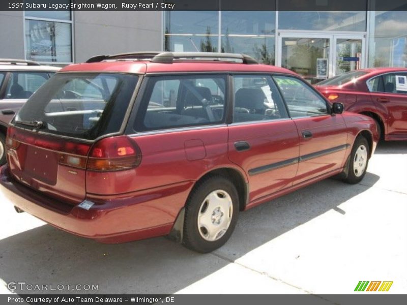 Ruby Pearl / Grey 1997 Subaru Legacy Brighton Wagon