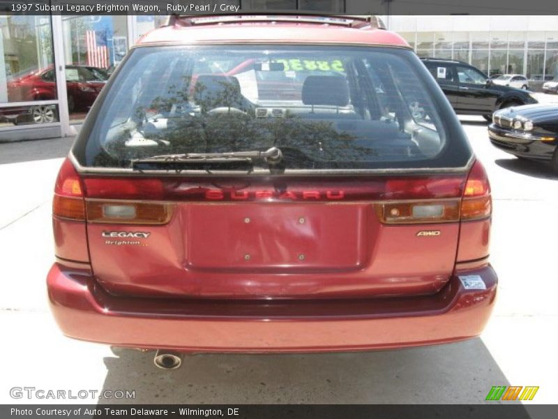 Ruby Pearl / Grey 1997 Subaru Legacy Brighton Wagon