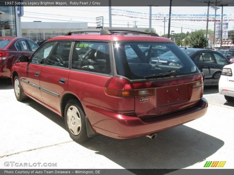 Ruby Pearl / Grey 1997 Subaru Legacy Brighton Wagon