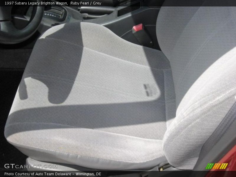 Ruby Pearl / Grey 1997 Subaru Legacy Brighton Wagon