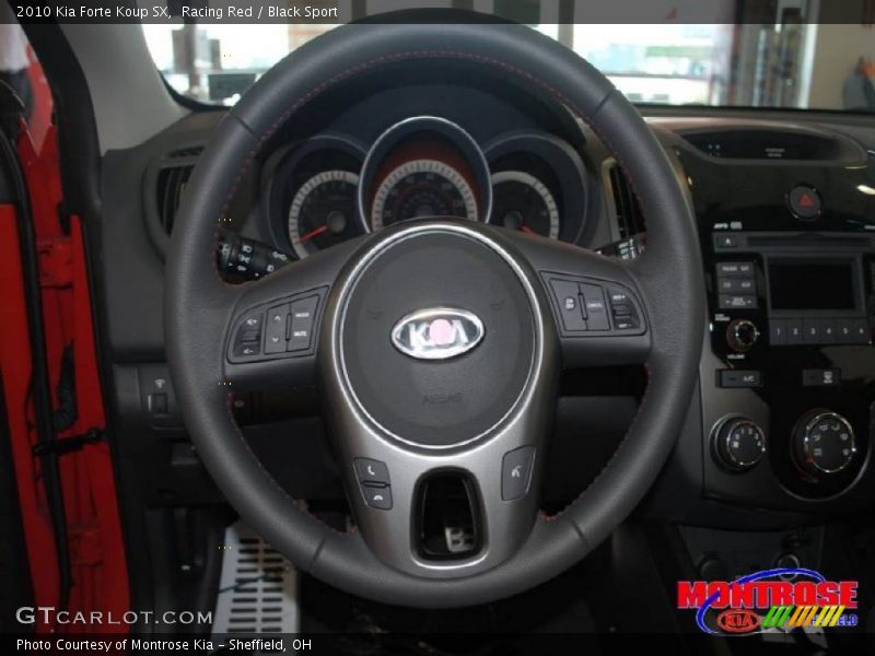 Racing Red / Black Sport 2010 Kia Forte Koup SX
