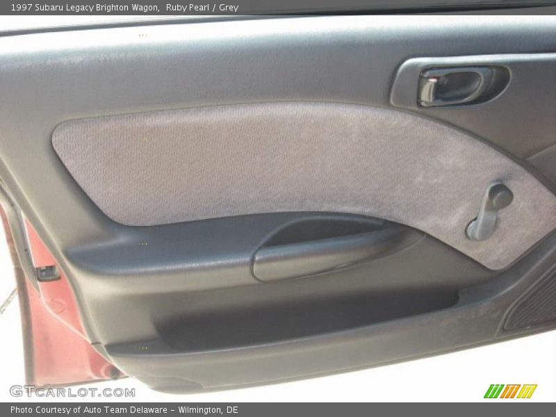 Ruby Pearl / Grey 1997 Subaru Legacy Brighton Wagon
