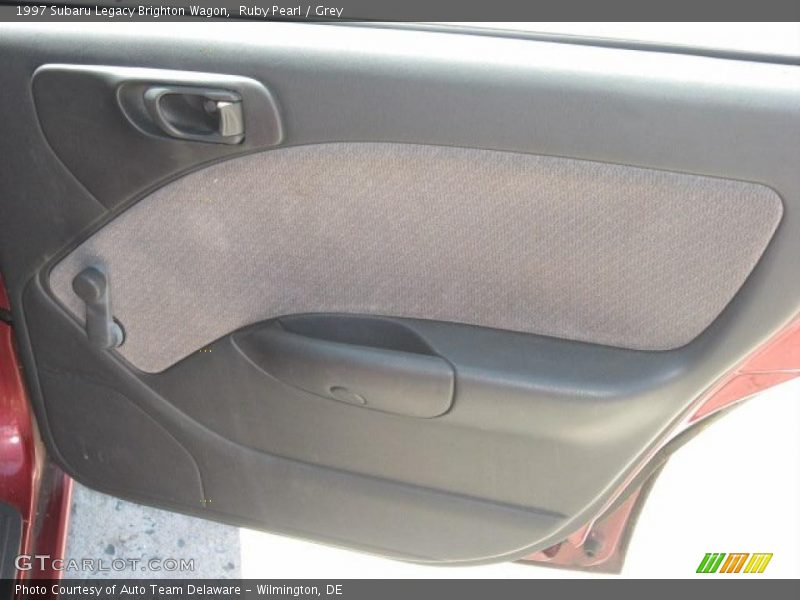 Ruby Pearl / Grey 1997 Subaru Legacy Brighton Wagon