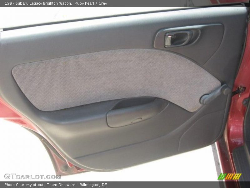 Ruby Pearl / Grey 1997 Subaru Legacy Brighton Wagon
