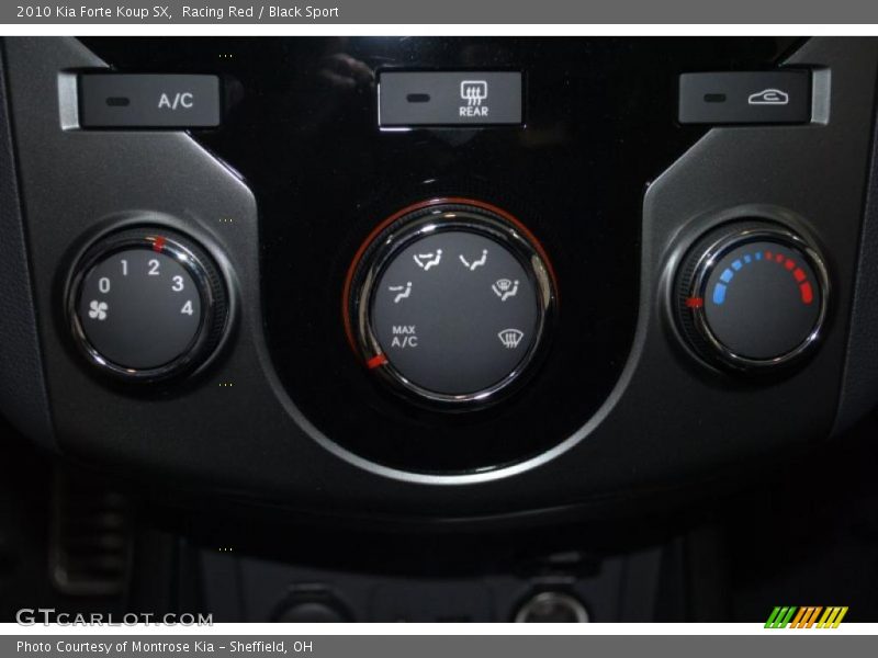 Racing Red / Black Sport 2010 Kia Forte Koup SX