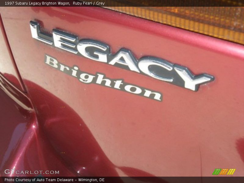 Ruby Pearl / Grey 1997 Subaru Legacy Brighton Wagon