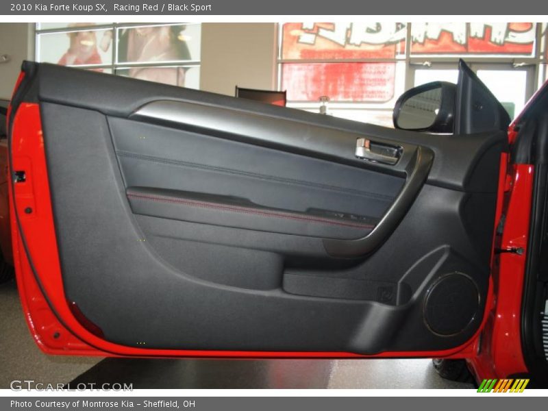 Racing Red / Black Sport 2010 Kia Forte Koup SX