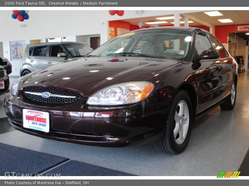Chestnut Metallic / Medium Parchment 2000 Ford Taurus SES