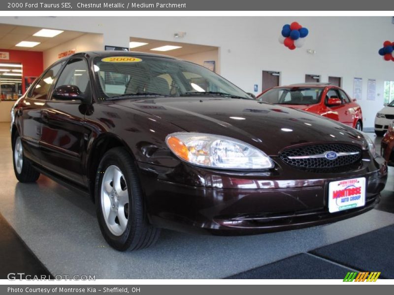 Chestnut Metallic / Medium Parchment 2000 Ford Taurus SES