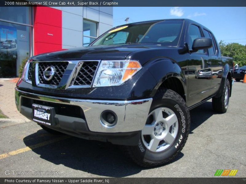 Super Black / Graphite 2008 Nissan Frontier SE Crew Cab 4x4