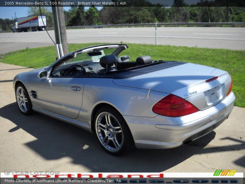 Brilliant Silver Metallic / Ash 2005 Mercedes-Benz SL 500 Roadster