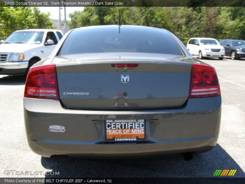 Dark Titanium Metallic / Dark Slate Gray 2008 Dodge Charger SE