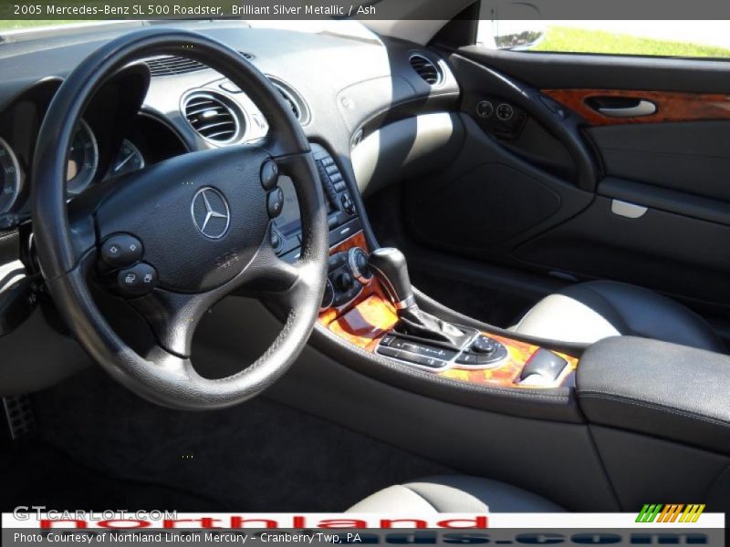 Brilliant Silver Metallic / Ash 2005 Mercedes-Benz SL 500 Roadster